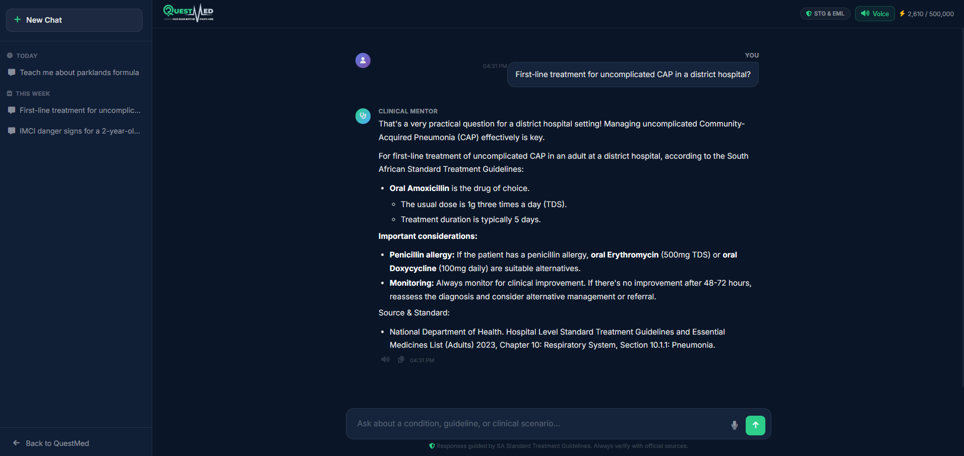 AI Mentor Interface
